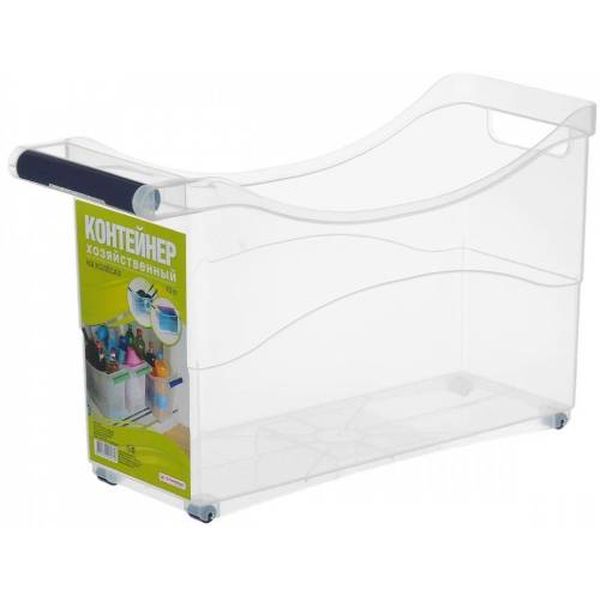 Изображение товара Ящик для хранения   Полимербыт 4382300 на колесах 10л