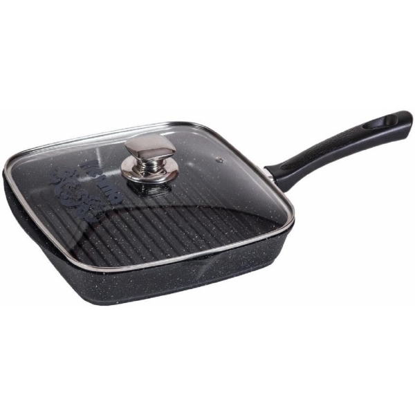 Изображение товара Сковорода-гриль Мечта 28x28 АП Гранит black стекл. крышка