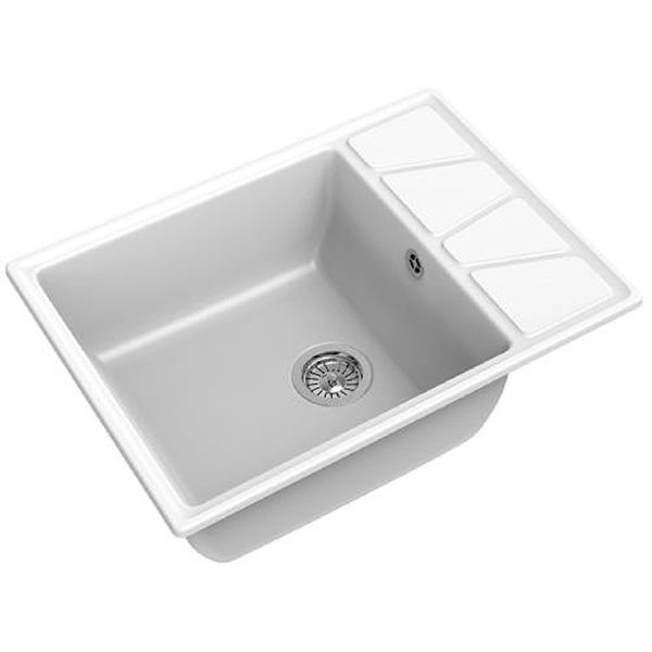 Изображение товара Мойка кухонная Granfest Vertex V-680L иней Изображение товара Мойка кухонная Granfest Vertex V-680L иней