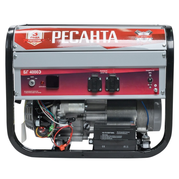 Изображение товара Генератор бензиновый Ресанта БГ 4000 Э (64/1/52)