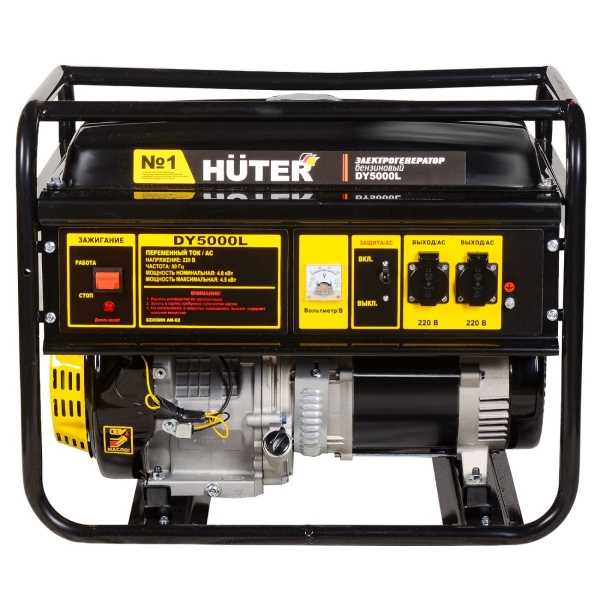 Изображение товара Генератор бензиновый Huter DY5000L (64/1/5)