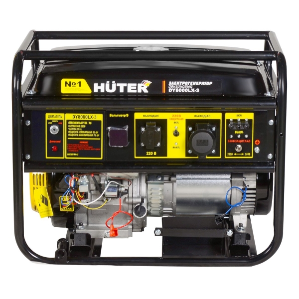 Изображение товара Генератор бензиновый Huter DY8000LX-3 (64/1/28)