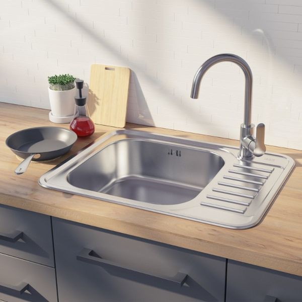 Изображение товара Мойка кухонная Iddis Basic сатин (BAS65SLi77)