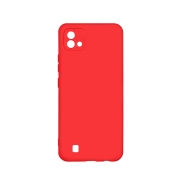 Изображение товара Чехол DF для Realme C20/C11 (2021), красный силикон с м/ф