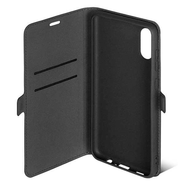 Изображение товара Чехол DF для Samsung Galaxy A02, черный с флипом