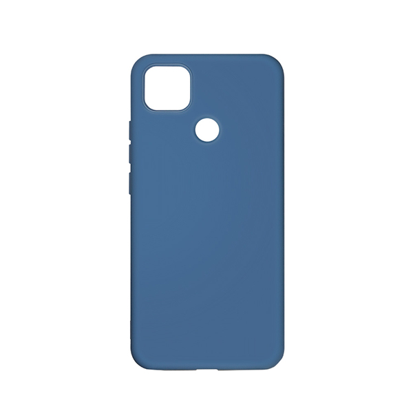 Чехол DF для Xiaomi Redmi 9C,10А синий силикон с микрофиброй для Xiaomi Redmi 9C,10А синий силикон с микрофиброй