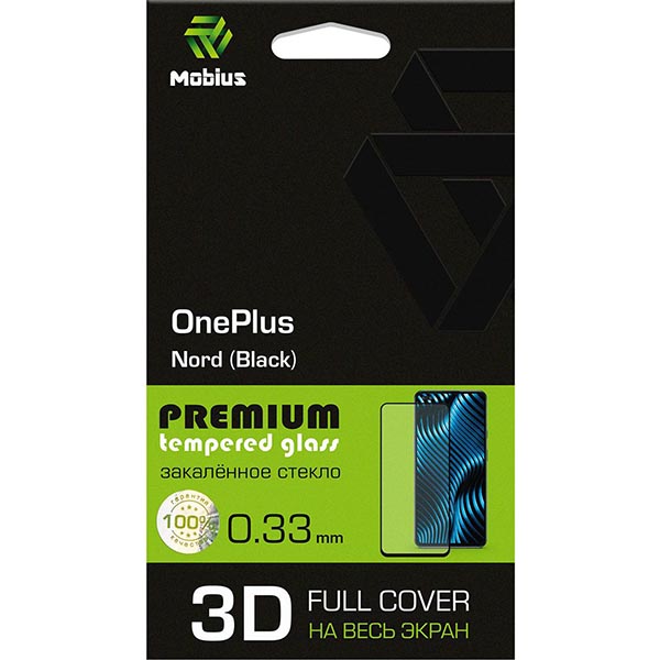 Изображение товара Защитное стекло для смартфона MOBIUS для OnePlus Nord 3D Full Cover (Black)
