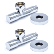 Изображение товара Вентиль Luxon LUX-ZZ 5101SCH1004 кругл.угл.г/ш 1''х1/2'' (пара)