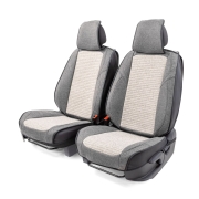Изображение товара Накидка на сидение CarPerformance 3D на перед.сидения 2 шт.лен (CUS-3024 D.GY/L.GY)
