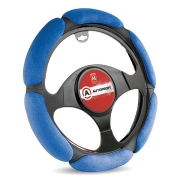 Изображение товара Оплетка для  руля AutoProfi Алькантара,разм.М,1/10 (SP-5026 BK/BL M)