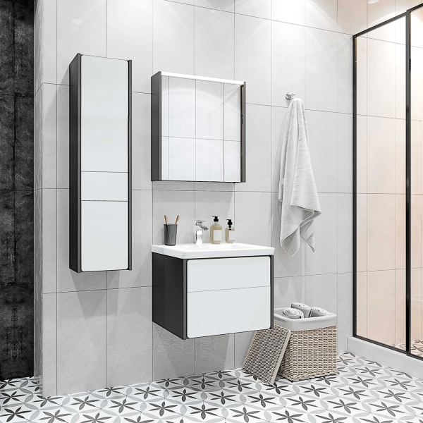 Изображение товара Тумба Roca Ronda 70 бел глян/антрац (ZRU9302964)