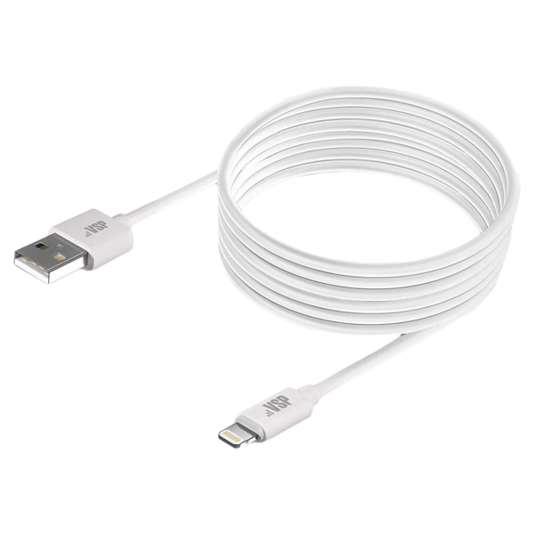 Изображение товара Кабель BoraSCO USB/Lightning 2А 2м, белый (21972)