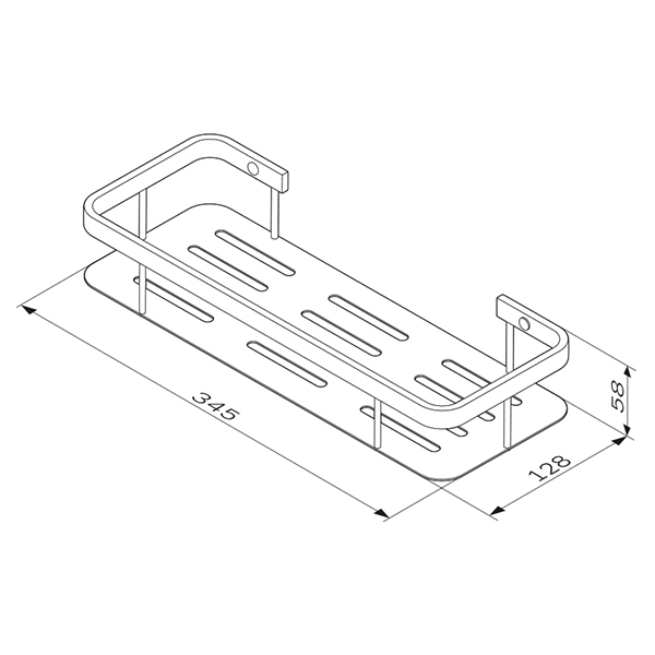 Изображение товара Полка Am.Pm Sense L A7453100 хром