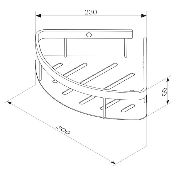 Изображение товара Полка Am.Pm Sense L A7454100 хром