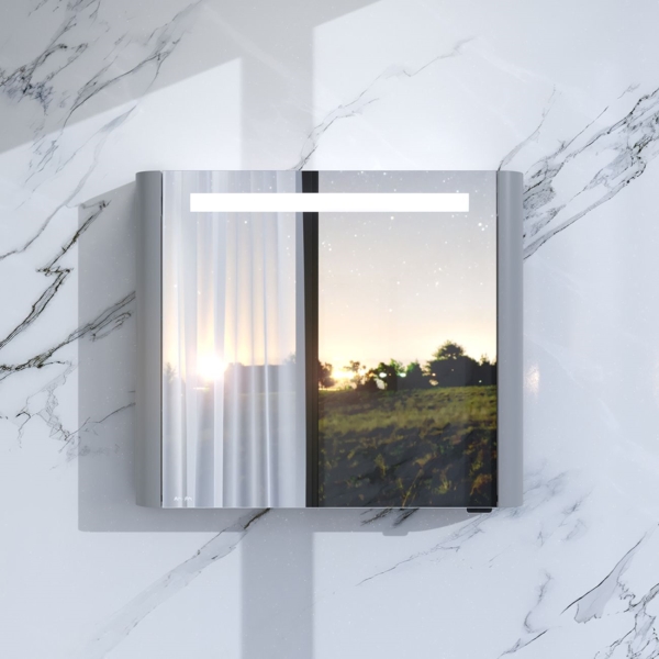 Изображение товара Зеркало-шкаф Am.Pm Sensation M30MCR0801FG серый шелк