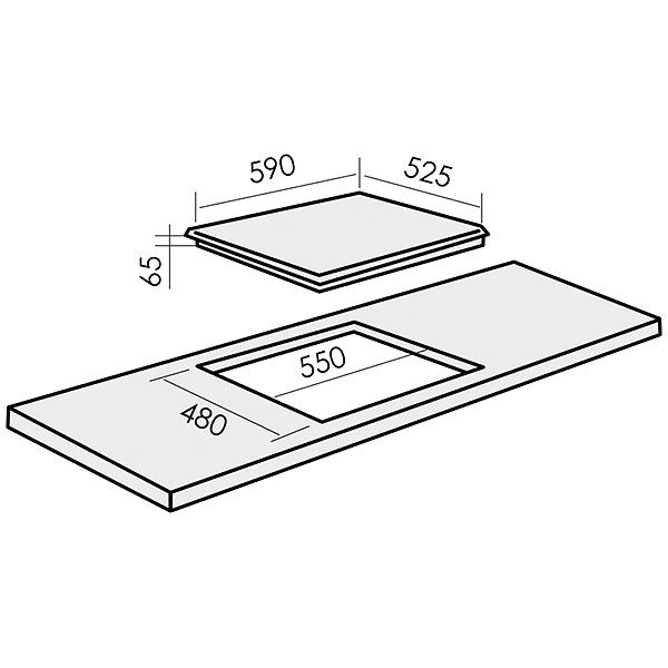 Изображение товара Встраиваемая газовая панель независимая MBS PG-613