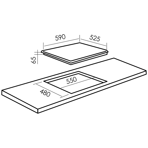Изображение товара Встраиваемая газовая панель независимая MBS PG-641