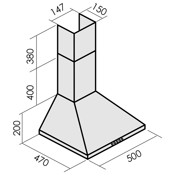 Изображение товара Вытяжка MBS GERBERA 150 INOX