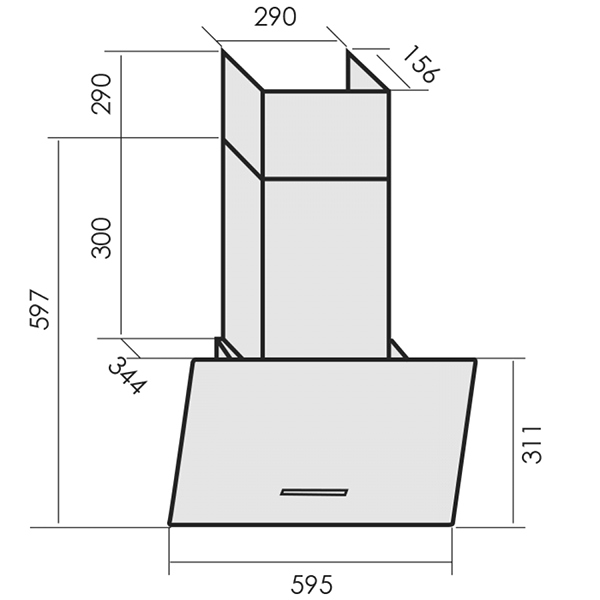 Изображение товара Вытяжка MBS GARTENZIA 160 GLASS BLACK
