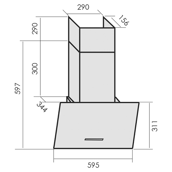 Изображение товара Вытяжка MBS GARTENZIA 160 GLASS WHITE