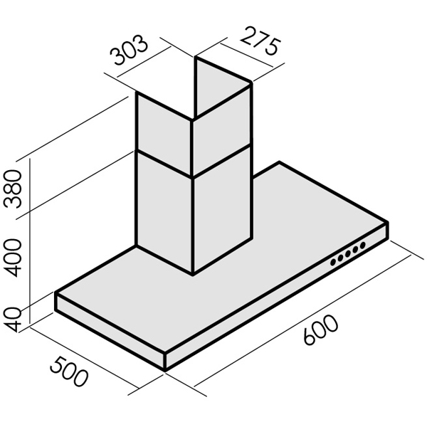 Изображение товара Вытяжка MBS MUSA 160 INOX