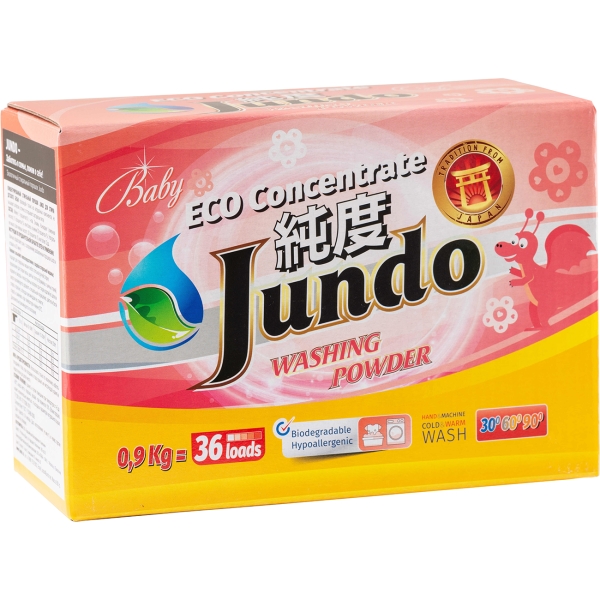 Изображение товара Стиральный порошок для Детского белья Jundo Premium Baby 0,9 кг