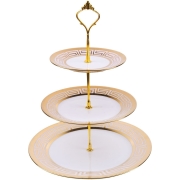 Изображение товара Конфетница Loraine 3-х ярусная на ножке LR х12 (22553)