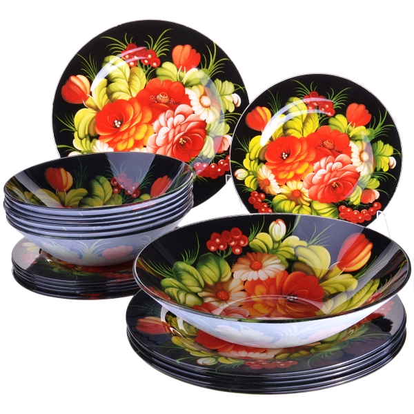 Изображение товара Набор стеклянной посуды Loraine 19 пр LR х2 (28332)