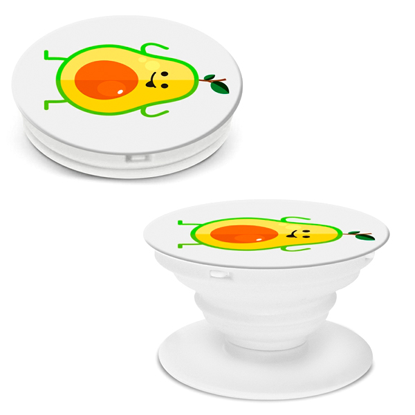 Изображение товара Кольцо-держатель для телефона (попсокет) Krutoff Авокадо весёлый (91100)