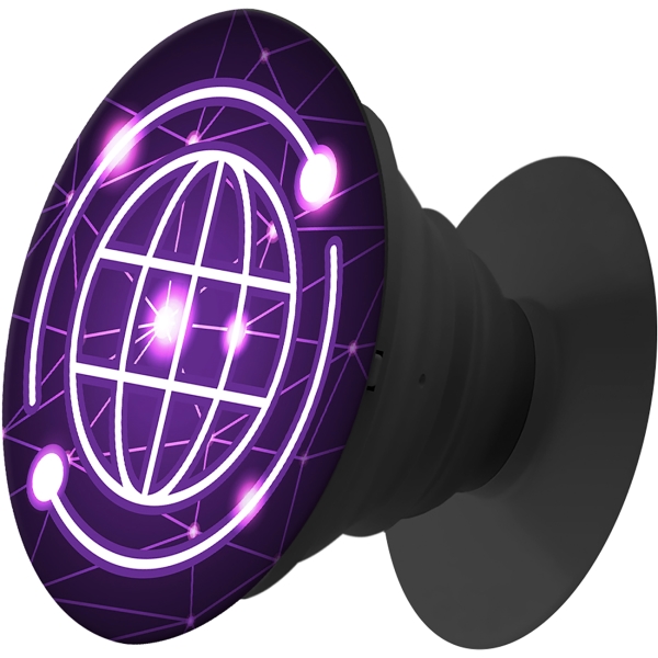 Изображение товара Кольцо-держатель для телефона (попсокет) Krutoff Кибер Всемирная сеть (91159)