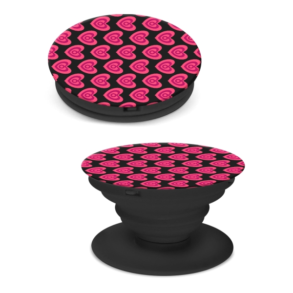 Изображение товара Кольцо-держатель для телефона (попсокет) Krutoff Кружевные Сердца (91143)