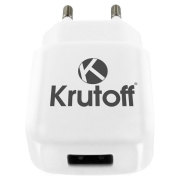 Изображение товара Сетевое зарядное устройство Krutoff CH-02 1xUSB, 2.1A white (02171)