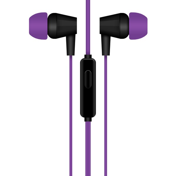 Наушники-вкладыши Krutoff HF-J69 фиолетовые (09684)