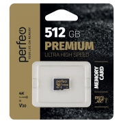 Изображение товара Карта памяти SDXC Micro Perfeo 512GB Class10 UHS-3 V30 (PF512GMCSX10V30)