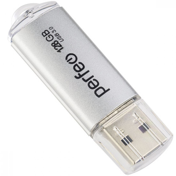USB-флешка Perfeo 128GB C14 Silver Metal Series (PF-C14S128ES)