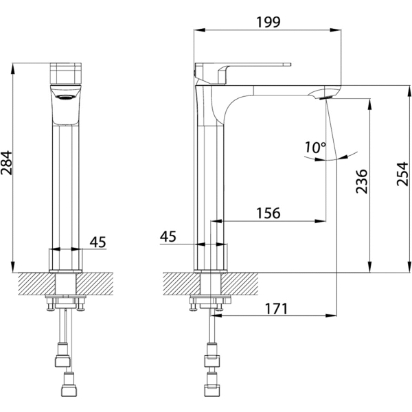 Изображение товара Смеситель Iddis Slide, черный матовый (SLIBL01i01)