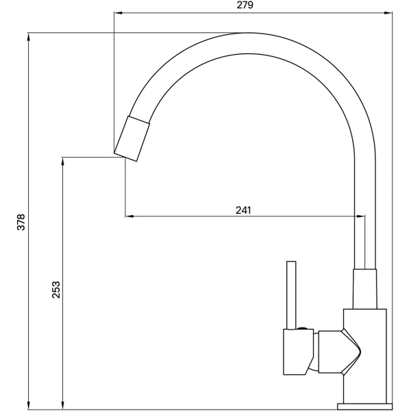 Изображение товара Смеситель Milardo Meal (M01SB0FM05)