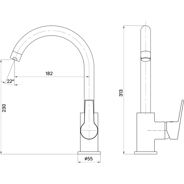Изображение товара Смеситель Milardo Meal (M01SBJ0M05)