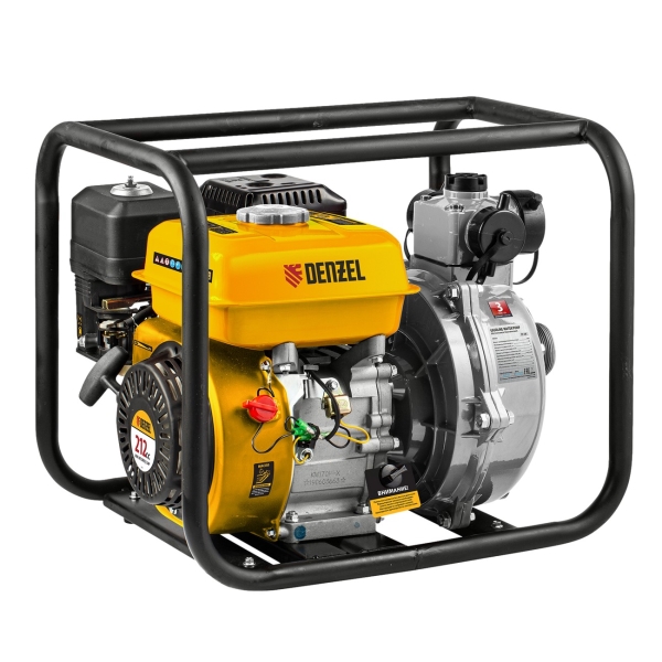 Изображение товара Мотопомпа бензиновая Denzel PX-50H, для чистой воды (99203)