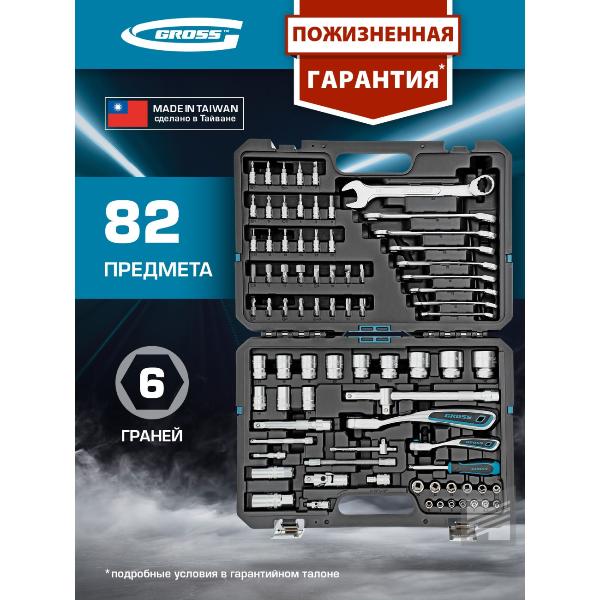 Изображение товара Набор инструментов Gross 82 пр. (14149)