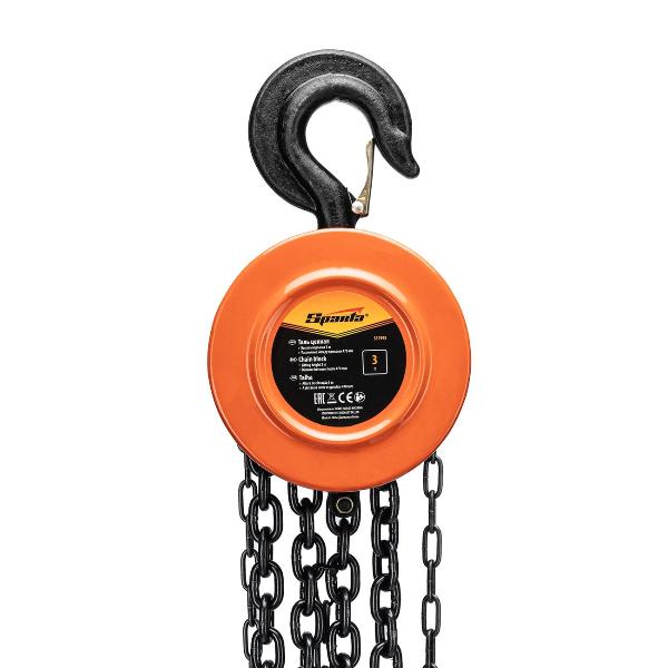 Изображение товара Таль цепная ручная Sparta 3 т, грузоподъемность 3 м, 470 мм (519195)