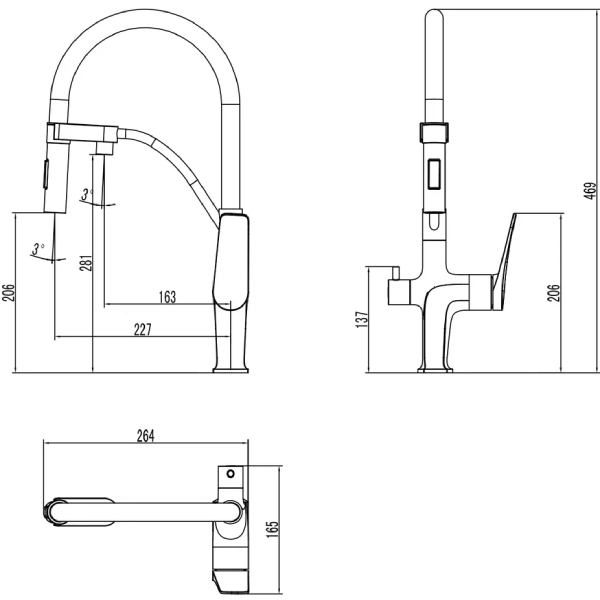 Изображение товара Смеситель Lemark LM3074C Gray
