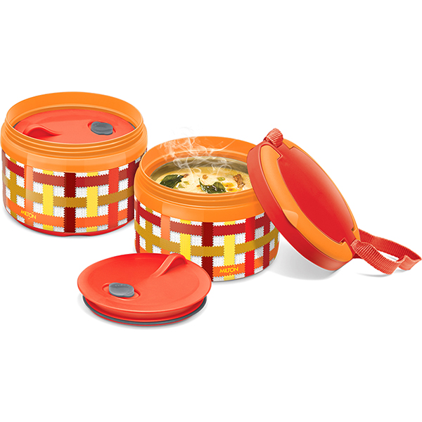 Изображение товара Термо ланч-бокс MILTON Microwow Tiffin Pro 2 480мл Orange (MM45123-OR)
