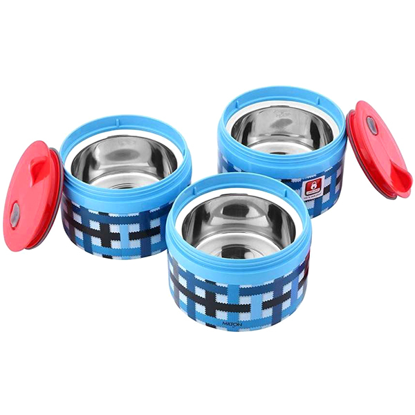 Изображение товара Термо ланч-бокс MILTON Microwow Tiffin Pro 3 720мл Blue (MM45133-BL)