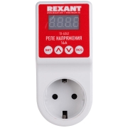Изображение товара Реле напряжения Rexant вилка-розетка c дисплеем 16А