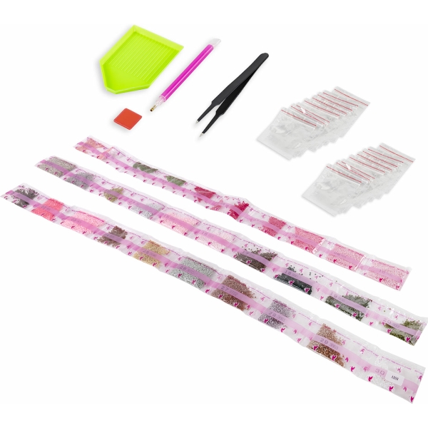 Изображение товара Картина стразами Остров сокровищ Нежность роз, 30х40см (662404)