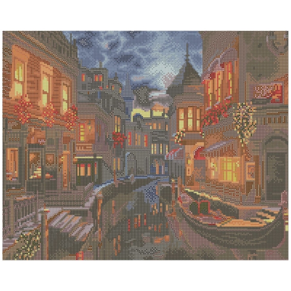 Изображение товара Картина стразами Остров сокровищ Ночная Венеция, 40х50см (662419)