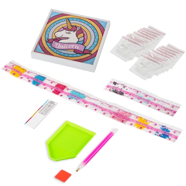 Изображение товара Картина стразами Юнландия Единорог, 20х20см (662436)