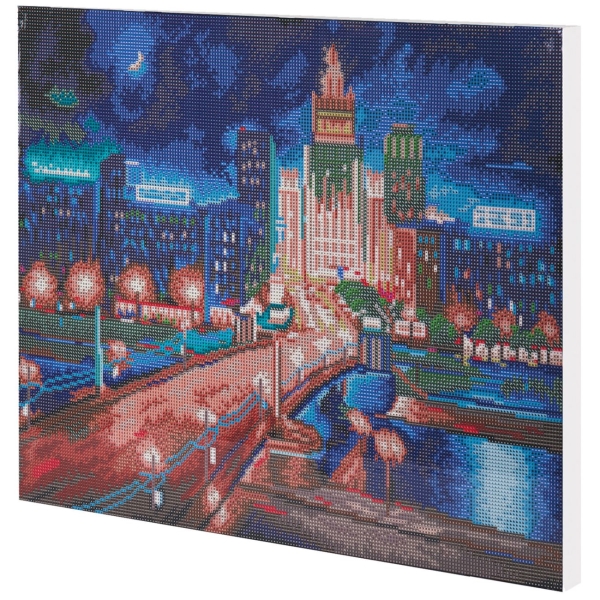 Изображение товара Картина стразами Остров сокровищ Ночная Москва,40х50см (662594)