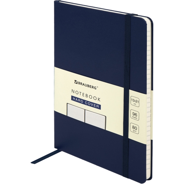 Изображение товара Блокнот A5 Brauberg ULTRA 130х210мм 80г/м2, 96л лин.Dark Blue,113045